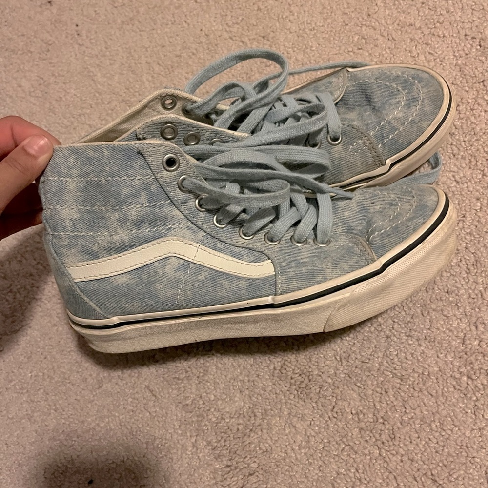 denim classic high top vans